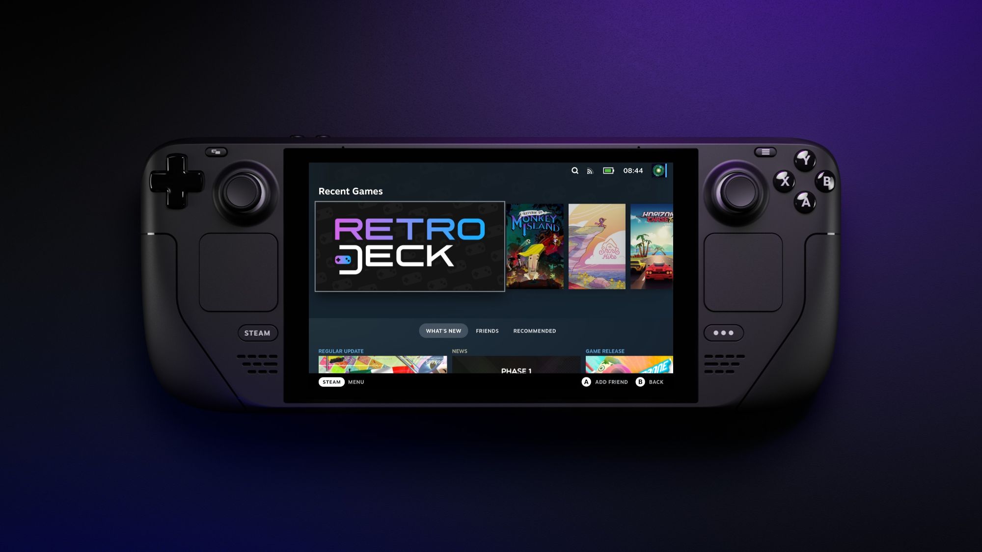 The RetroDECK icon visible in a Steam Library