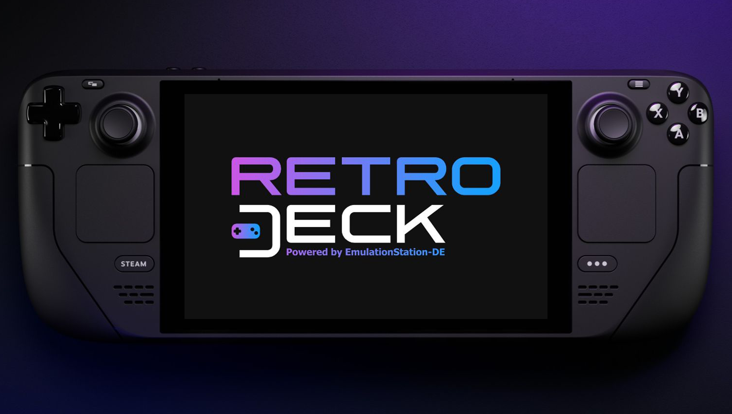 The RetroDECK logo displayed on a Steam Deck