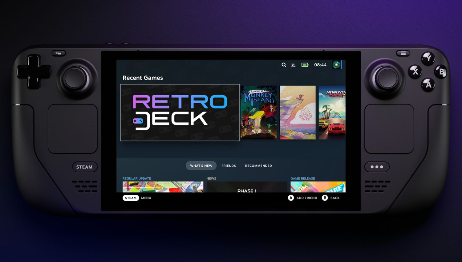 The RetroDECK icon visible in a Steam Library