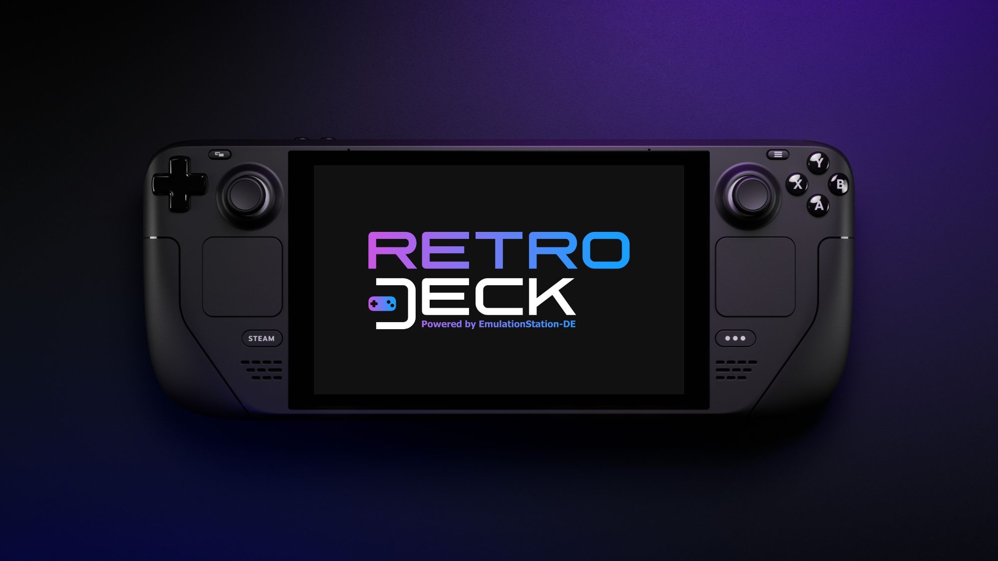 The RetroDECK logo displayed on a Steam Deck